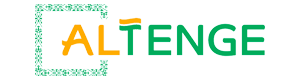 Желто-зеленая надпись кредитора Altenge, заходящая первой частью названия в зеленый квадрат