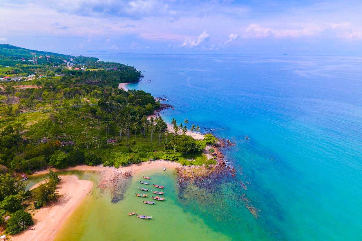 Sea and beach view